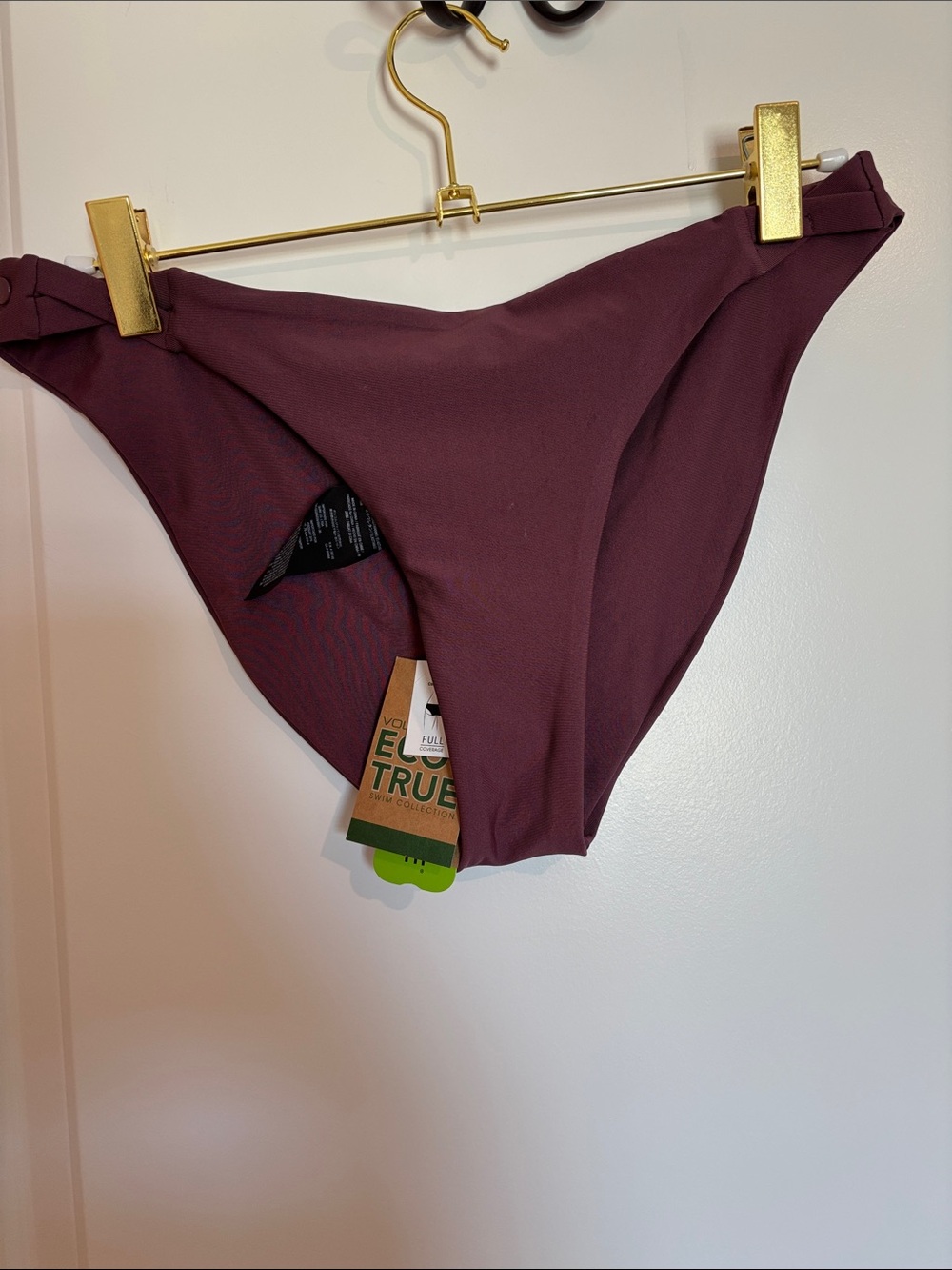 Volcom Women's Bikini Bottoms in Burgundy